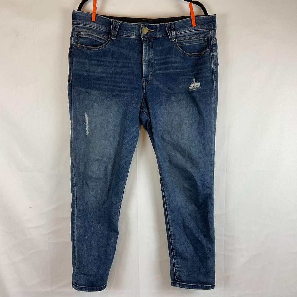 Democracy Absolution Jeans 16 Blue Distressed Sli… - image 1